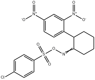 (4-CHLOROPHENYL)(([2-(2,4-DINITROPHENYL)CYCLOHEXYLIDEN]AMINO)OXY)DIOXO-LAMBDA6-SULFANE Struktur