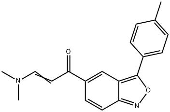 (E)-3-(DIMETHYLAMINO)-1-[3-(4-METHYLPHENYL)-2,1-BENZISOXAZOL-5-YL]-2-PROPEN-1-ONE Struktur