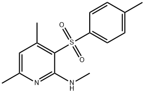 N,4,6-TRIMETHYL-3-[(4-METHYLPHENYL)SULFONYL]-2-PYRIDINAMINE Struktur