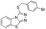 3-[(4-BROMOBENZYL)THIO][1,2,4]TRIAZOLO[3,4-B][1,3]BENZOTHIAZOLE Struktur