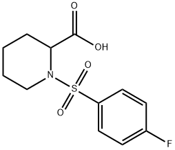 1-(4-FLUORO-BENZENESULFONYL)-PIPERIDINE-2-CARBOXYLIC ACID Struktur