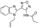 N-[4-(1-ALLYL-1H-BENZIMIDAZOL-2-YL)-1,2,5-OXADIAZOL-3-YL]PROPANAMIDE Struktur