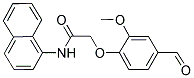 2-(4-FORMYL-2-METHOXYPHENOXY)-N-(1-NAPHTHYL)ACETAMIDE Struktur