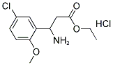 ETHYL 3-AMINO-3-(5-CHLORO-2-METHOXYPHENYL)PROPANOATE HYDROCHLORIDE Struktur