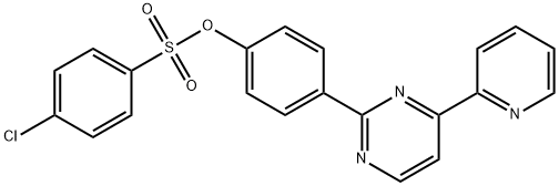 4-[4-(2-PYRIDINYL)-2-PYRIMIDINYL]PHENYL 4-CHLOROBENZENESULFONATE Struktur