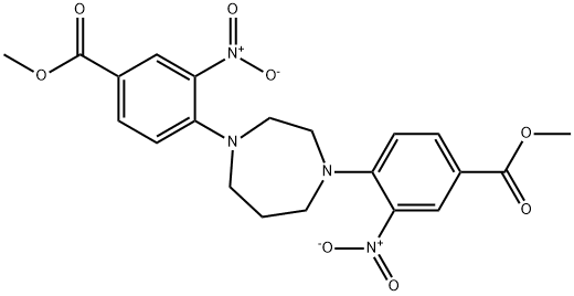 METHYL 4-(4-[4-(METHOXYCARBONYL)-2-NITROPHENYL]-1,4-DIAZEPAN-1-YL)-3-NITROBENZENECARBOXYLATE Struktur