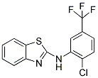 BENZOTHIAZOL-2-YL-(2-CHLORO-5-TRIFLUOROMETHYL-PHENYL)-AMINE Struktur