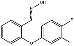 2-(3,4-DIFLUOROPHENOXY)BENZENECARBALDEHYDE OXIME Struktur