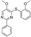 2-[(5-METHOXY-2-PHENYL-4-PYRIMIDINYL)SULFANYL]PHENYL METHYL ETHER Struktur