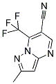 2-METHYL-7-(TRIFLUOROMETHYL)PYRAZOLO[1,5-A]PYRIMIDINE-6-CARBONITRILE Struktur