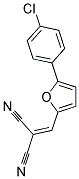 2-((5-(4-CHLOROPHENYL)-2-FURYL)METHYLENE)MALONONITRILE Struktur