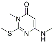 3-METHYL-6-(METHYLAMINO)-2-(METHYLSULFANYL)PYRIMIDIN-4(3H)-ONE Struktur