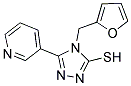 4-(2-FURYLMETHYL)-5-PYRIDIN-3-YL-4H-1,2,4-TRIAZOLE-3-THIOL Struktur