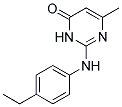 2-(4-ETHYL-PHENYLAMINO)-6-METHYL-3H-PYRIMIDIN-4-ONE Struktur