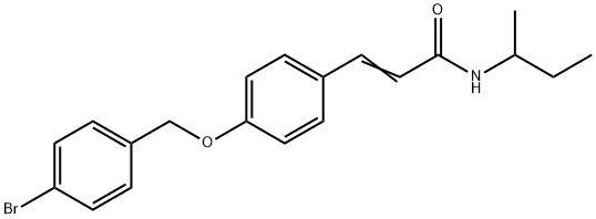 (E)-3-(4-[(4-BROMOBENZYL)OXY]PHENYL)-N-(SEC-BUTYL)-2-PROPENAMIDE Struktur