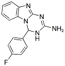 4-(4-FLUOROPHENYL)-3,4-DIHYDRO[1,3,5]TRIAZINO[1,2-A]BENZIMIDAZOL-2-AMINE Struktur