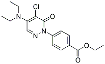 ETHYL 4-[5-CHLORO-4-(DIETHYLAMINO)-6-OXOPYRIDAZIN-1(6H)-YL]BENZOATE Struktur