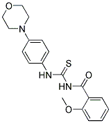 2-METHOXY-N-{[(4-MORPHOLIN-4-YLPHENYL)AMINO]CARBONOTHIOYL}BENZAMIDE Struktur