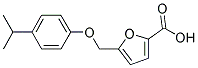 5-(4-ISOPROPYL-PHENOXYMETHYL)-FURAN-2-CARBOXYLIC ACID Struktur