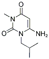 4-AMINO-3-ISOBUTYL-1-METHYLPYRIMIDINE-2,6-DIONE Struktur