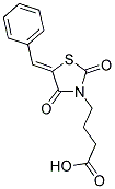 4-[(5Z)-5-BENZYLIDENE-2,4-DIOXO-1,3-THIAZOLIDIN-3-YL]BUTANOIC ACID Struktur