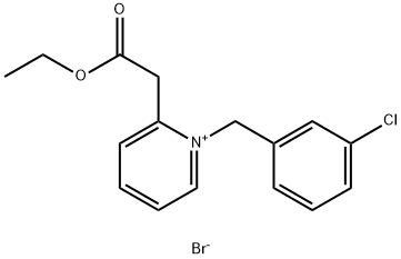 1-(3-CHLOROBENZYL)-2-(2-ETHOXY-2-OXOETHYL)PYRIDINIUM BROMIDE Struktur