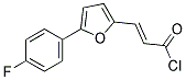 (2E)-3-[5-(4-FLUOROPHENYL)-2-FURYL]PROP-2-ENOYL CHLORIDE Struktur