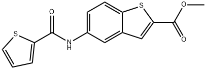 METHYL 5-[(2-THIENYLCARBONYL)AMINO]-1-BENZOTHIOPHENE-2-CARBOXYLATE Struktur