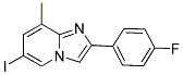 2-(4-FLUOROPHENYL)-6-IODO-8-METHYLIMIDAZO[1,2-A]PYRIDINE Struktur