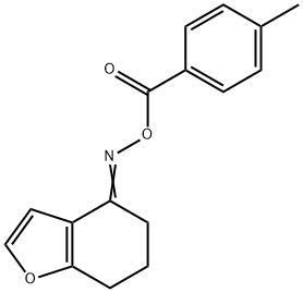 4-([(4-METHYLBENZOYL)OXY]IMINO)-6,7-DIHYDRO-1-BENZOFURAN Struktur