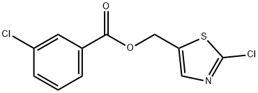 (2-CHLORO-1,3-THIAZOL-5-YL)METHYL 3-CHLOROBENZENECARBOXYLATE Struktur