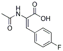 P-FLUORO-A-ACETAMIDOCINNAMIC ACID Struktur