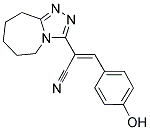 3-(4-HYDROXY-PHENYL)-2-(6,7,8,9-TETRAHYDRO-5H-[1,2,4]TRIAZOLO[4,3-A]AZEPIN-3-YL)-ACRYLONITRILE Struktur