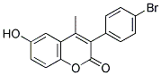 3(4'-BROMOPHENYL)-6-HYDROXY-4-METHYLCOUMARIN Struktur