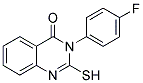 3-(4-FLUORO-PHENYL)-2-MERCAPTO-3H-QUINAZOLIN-4-ONE Struktur