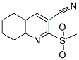 2-(METHYLSULFONYL)-5,6,7,8-TETRAHYDROQUINOLINE-3-CARBONITRILE Struktur