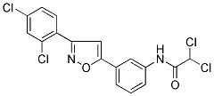 2,2-DICHLORO-N-(3-[3-(2,4-DICHLOROPHENYL)ISOXAZOL-5-YL]PHENYL)ACETAMIDE Struktur