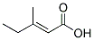 3-METHYL-2-PENTENOIC ACID Struktur