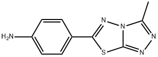 4-(3-METHYL-[1,2,4]TRIAZOLO[3,4-B][1,3,4]THIADIAZOL-6-YL)-PHENYLAMINE Struktur