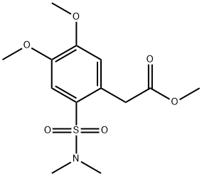 METHYL 2-(2-[(DIMETHYLAMINO)SULFONYL]-4,5-DIMETHOXYPHENYL)ACETATE Struktur