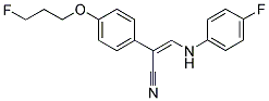 (Z)-3-(4-FLUOROANILINO)-2-[4-(3-FLUOROPROPOXY)PHENYL]-2-PROPENENITRILE Struktur