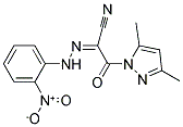 3-(3,5-DIMETHYL-1H-PYRAZOL-1-YL)-2-[(Z)-2-(2-NITROPHENYL)HYDRAZONO]-3-OXOPROPANENITRILE Struktur