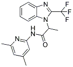 N-(4,6-DIMETHYL-2-PYRIDINYL)-2-[2-(TRIFLUOROMETHYL)-1H-1,3-BENZIMIDAZOL-1-YL]PROPANAMIDE Struktur