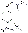 4-METHOXYCARBONYLMETHOXY-PIPERIDINE-1-CARBOXYLIC ACID TERT-BUTYL ESTER Struktur