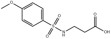 3-(4-METHOXY-BENZENESULFONYLAMINO)-PROPIONIC ACID Struktur