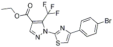 ETHYL 1-[4-(4-BROMOPHENYL)-1,3-THIAZOL-2-YL]-5-(TRIFLUOROMETHYL)-1H-PYRAZOLE-4-CARBOXYLATE Struktur