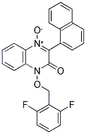 1-[(2,6-DIFLUOROBENZYL)OXY]-3-(1-NAPHTHYL)QUINOXALIN-2(1H)-ONE 4-OXIDE Struktur