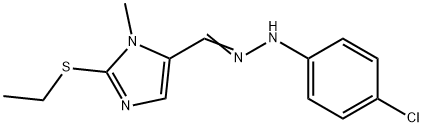 2-(ETHYLSULFANYL)-1-METHYL-1H-IMIDAZOLE-5-CARBALDEHYDE N-(4-CHLOROPHENYL)HYDRAZONE Struktur