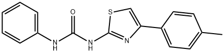 N-[4-(4-METHYLPHENYL)-1,3-THIAZOL-2-YL]-N'-PHENYLUREA Struktur