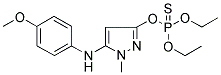 O,O-DIETHYL O-[5-(4-METHOXYANILINO)-1-METHYL-1H-PYRAZOL-3-YL] PHOSPHOTHIOATE Struktur